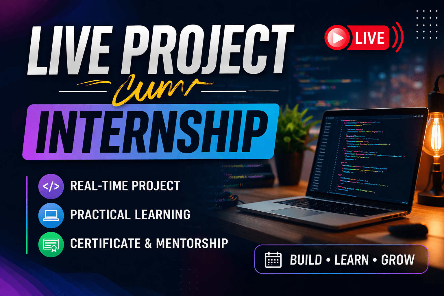 KRG Internships cum Live Projects | Apply Now!